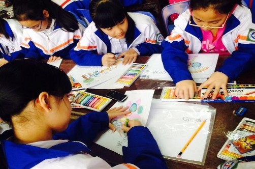 3 5 Tổ chức hoạt động nhóm trong giờ mỹ thuật tại Trường THCS Vân Hồ 11