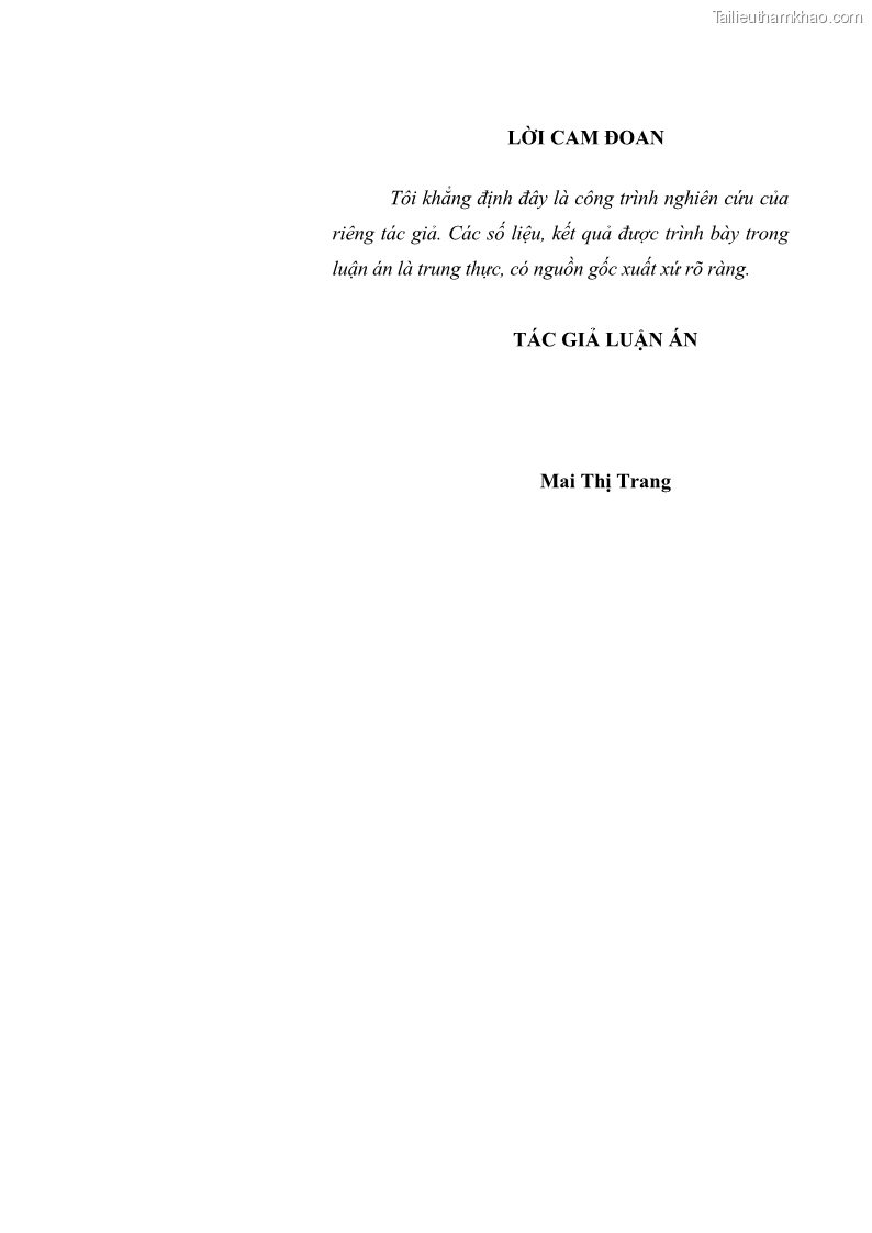 Luận án tiến sĩ Phát huy giá trị văn hóa dân tộc thiểu số trong phát triển bền vững Tây Nguyên hiện nay - 1 Trang 1