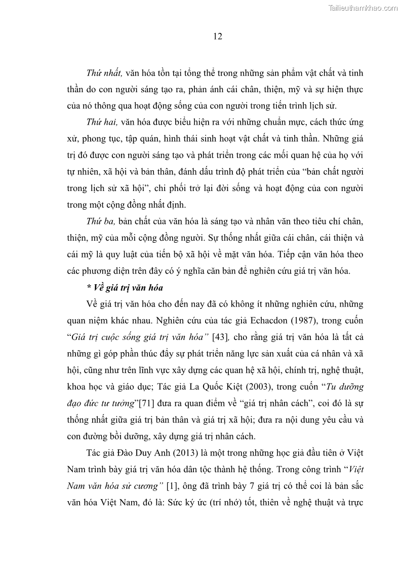 Luận án tiến sĩ Phát huy giá trị văn hóa dân tộc thiểu số trong phát triển bền vững Tây Nguyên hiện nay - 1 Trang 10