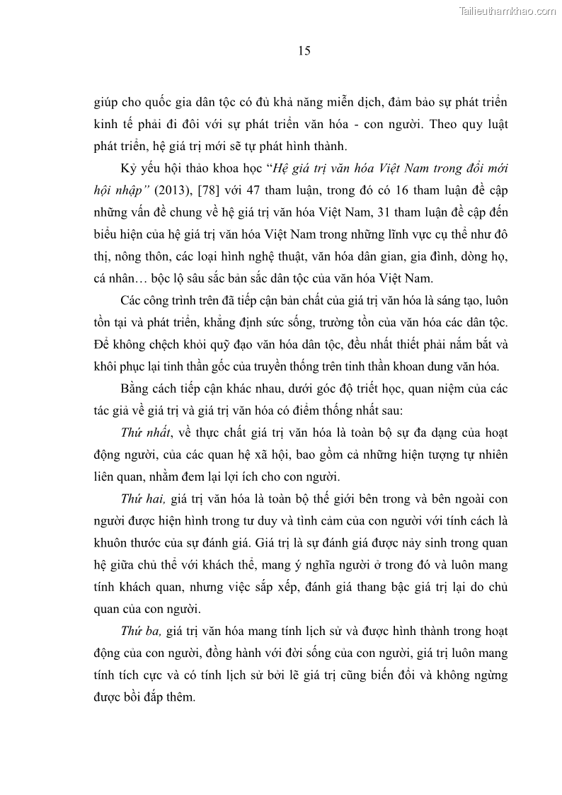 Luận án tiến sĩ Phát huy giá trị văn hóa dân tộc thiểu số trong phát triển bền vững Tây Nguyên hiện nay - 2 Trang 13