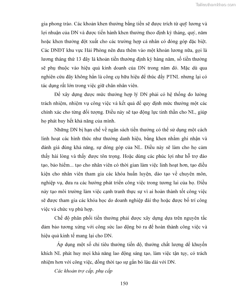 Luận án tiến sĩ quản lý vận tải Các giải pháp phát triển nhân lực cho ngành đóng tàu khu vực Hải Phòng - 14 Trang 157