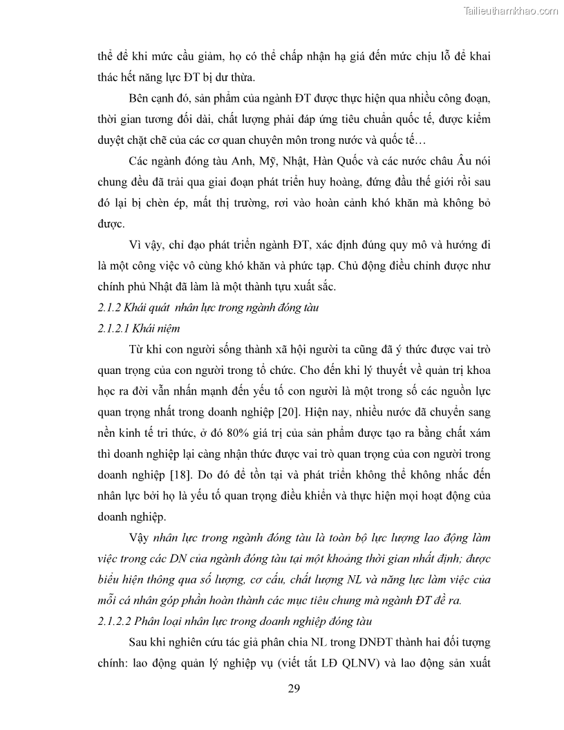 Luận án tiến sĩ quản lý vận tải Các giải pháp phát triển nhân lực cho ngành đóng tàu khu vực Hải Phòng - 4 Trang 37