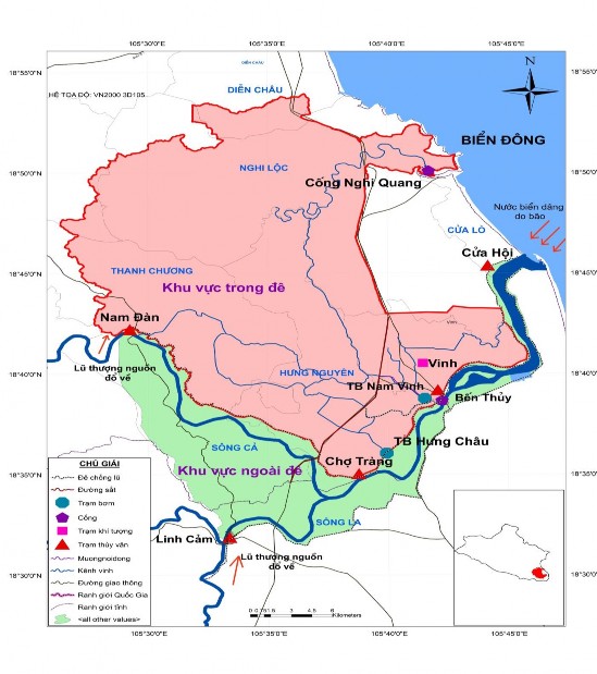 Hình 2 16 Giới hạn vùng nghiên cứu của Luận án 2 5 2 Đặc điểm tự nhiên 4