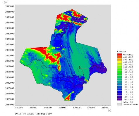 tử hữu hạn FEM với kích thước mỗi cạnh ô lưới từ 100 300 m cho khu vực 3