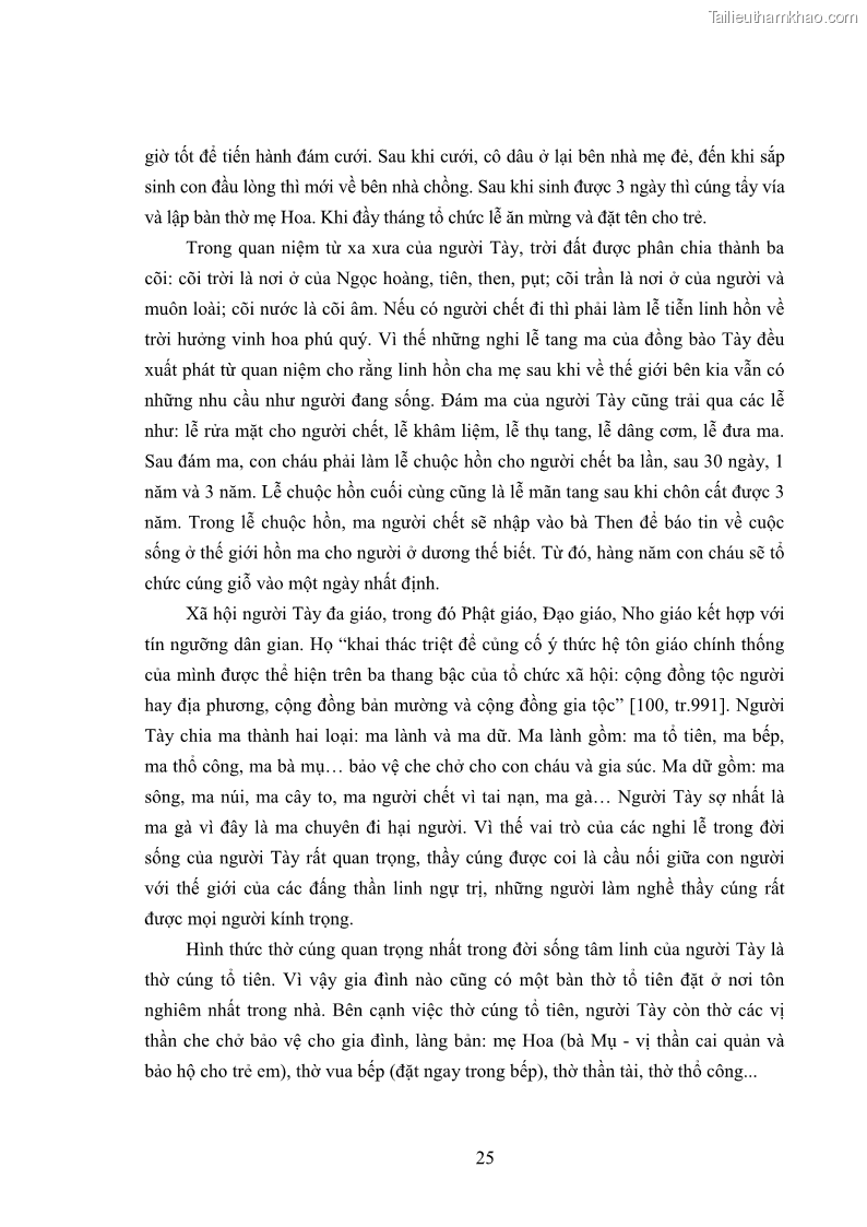 Luận án tiến sĩ ngữ văn Thơ dân tộc Tày từ 1945 đến nay - 3 Trang 25