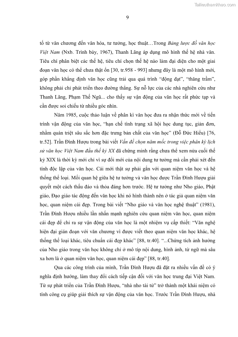 Luận án tiến sĩ ngữ văn Tiến trình vận động của văn học trung đại Việt Nam thế kỷ XVIII-XIX - Từ ý thức nghệ thuật đến thực tiễn sáng tác - 2 Trang 13