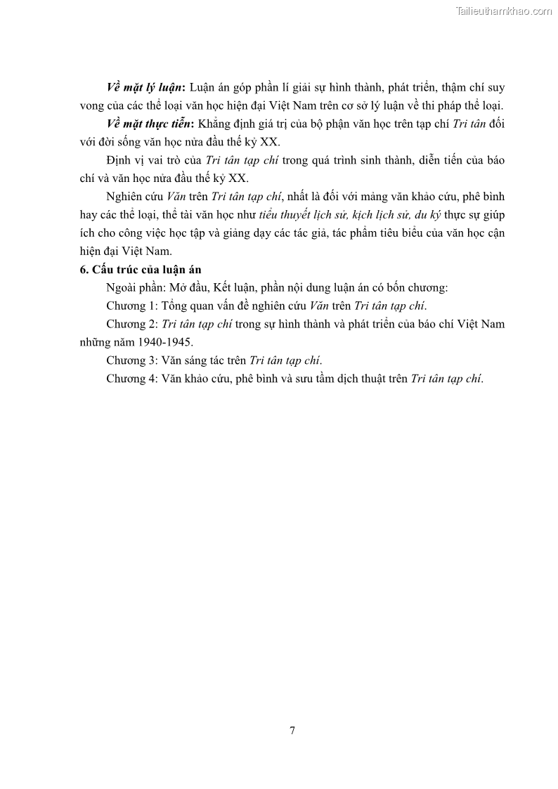 Luận án tiến sĩ ngữ văn Tìm hiểu văn trên Tri tân tạp chí - 1 Trang 12