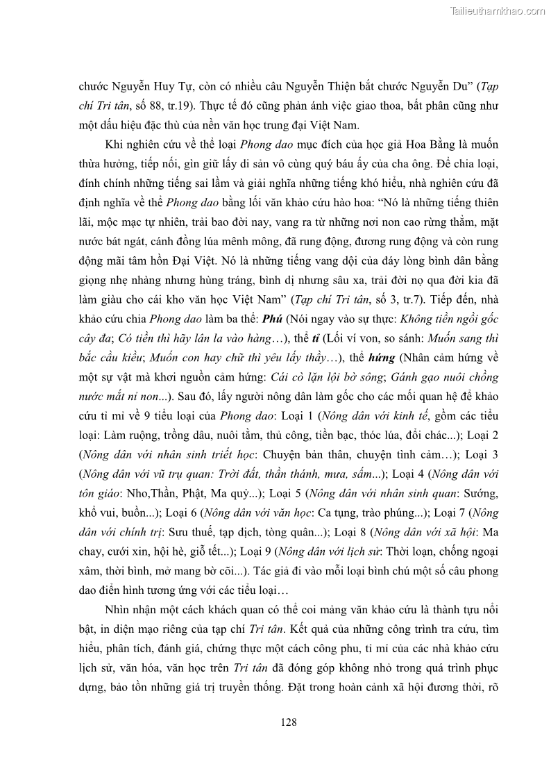 Luận án tiến sĩ ngữ văn Tìm hiểu văn trên Tri tân tạp chí - 12 Trang 133