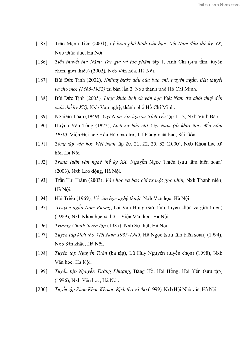 Luận án tiến sĩ ngữ văn Tìm hiểu văn trên Tri tân tạp chí - 15 Trang 169