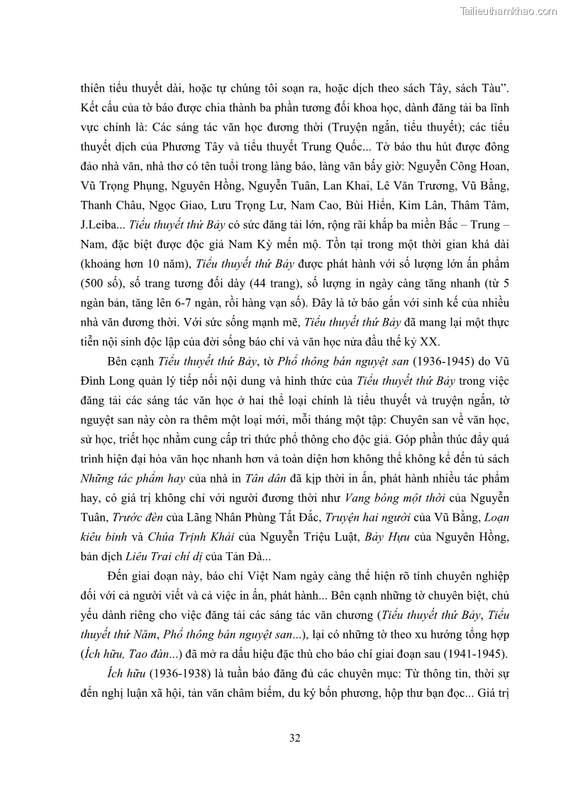 Luận án tiến sĩ ngữ văn Tìm hiểu văn trên Tri tân tạp chí - 4 Trang 37