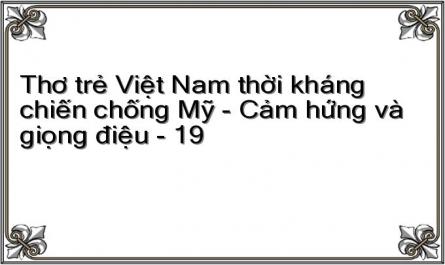Những Kiểu Giọng Điệu Trong Thơ Trẻ Việt Nam Thời Kháng Chiến Chống