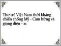 Thơ trẻ Việt Nam thời kháng chiến chống Mỹ - Cảm hứng và giọng điệu - 21