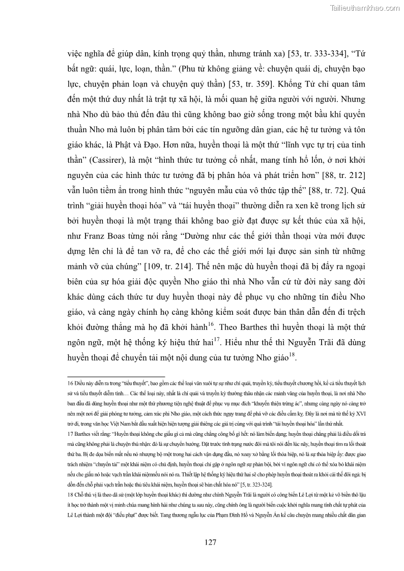 Luận án tiến sĩ văn học Quá trình vận động tới sự điển phạm hóa của văn học nhà nho ở Việt Nam từ Trần Nhân Tông qua Nguyễn Trãi đến Lê Thánh Tông - 12 Trang 133