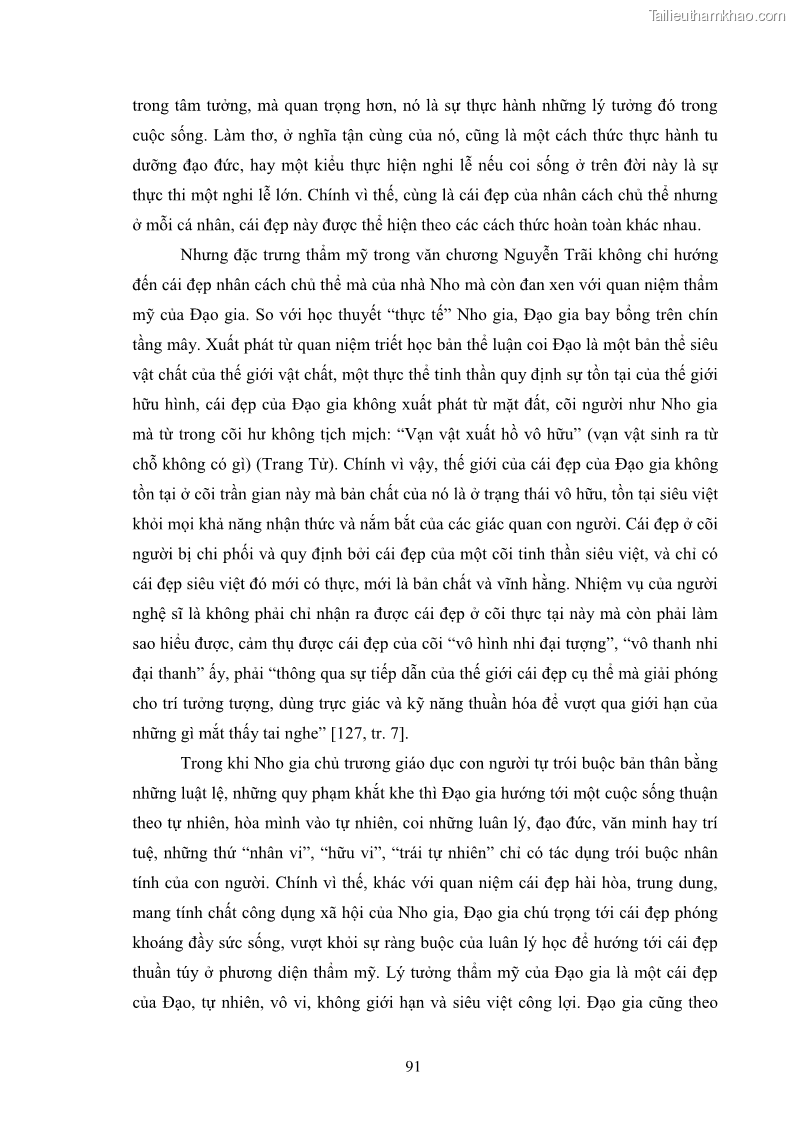 Luận án tiến sĩ văn học Quá trình vận động tới sự điển phạm hóa của văn học nhà nho ở Việt Nam từ Trần Nhân Tông qua Nguyễn Trãi đến Lê Thánh Tông - 9 Trang 97