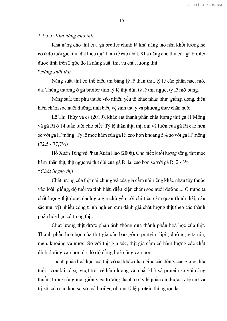 Luận văn thạc sĩ chăn nuôi Nghiên cứu đánh giá hiệu quả của algimun đến gà cobb 500 và gà ri lai ri x lương phượng nuôi chuồng hở tại Thái Nguyên - 3 Trang 25