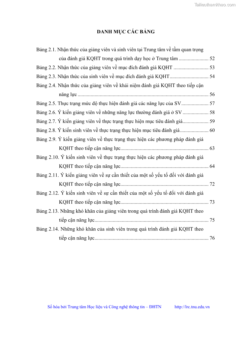 Luận văn thạc sĩ khoa học giáo dục Đánh giá kết quả học tập của sinh viên tại Trung tâm Giáo dục quốc phòng và an ninh Đại học Thái Nguyên theo tiếp cận năng lực - 1 Trang 10