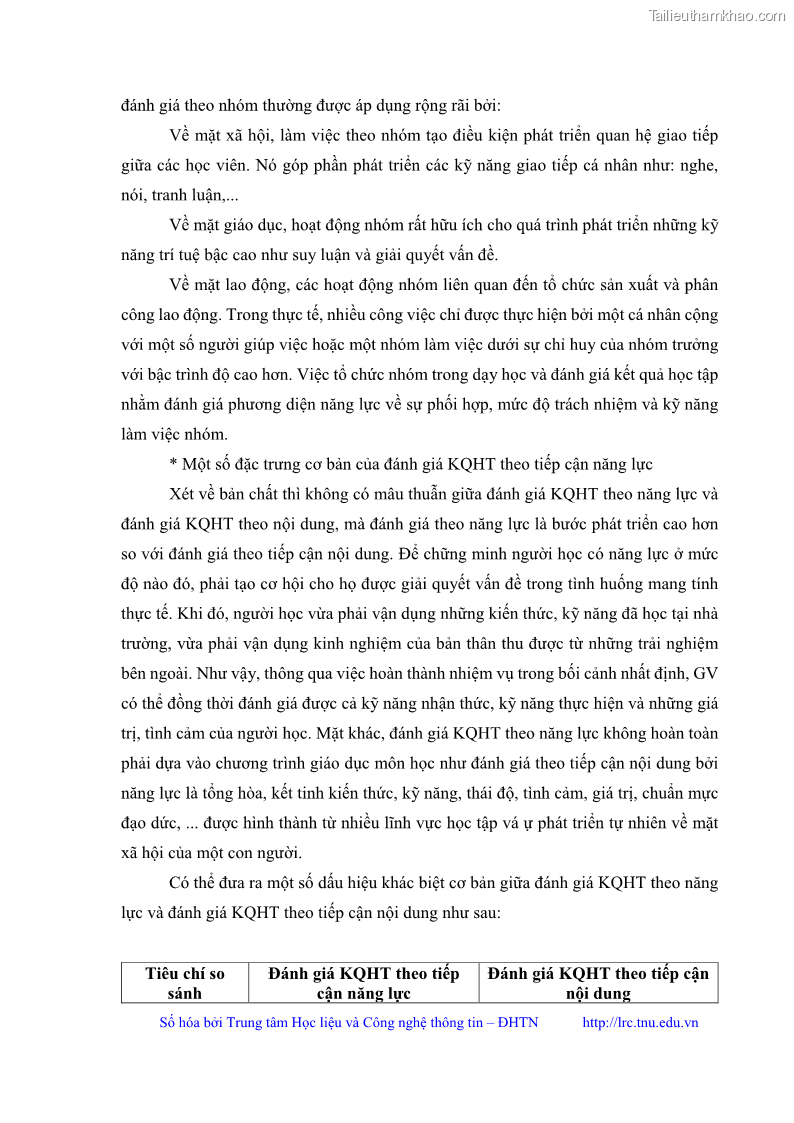 Luận văn thạc sĩ khoa học giáo dục Đánh giá kết quả học tập của sinh viên tại Trung tâm Giáo dục quốc phòng và an ninh Đại học Thái Nguyên theo tiếp cận năng lực - 4 Trang 37