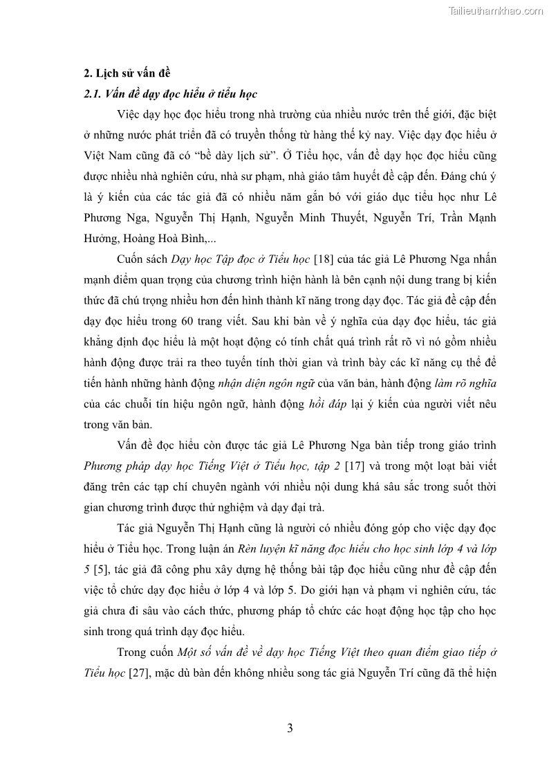 Luận văn thạc sĩ khoa học giáo dục Dạy học đọc hiểu cho học sinh lớp 4 nước CHDCND Lào theo định hướng phát triển năng lực - 1 Trang 11