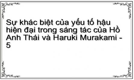 Những Đặc Trưng Thi Pháp Cơ Bản Của Văn Học Hậu Hiện Đại