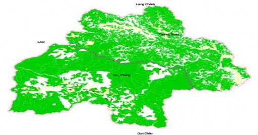 Hình 4 3 Hình ảnh hiện trạng TNR lưu vực hồ thủy lợi thủy điện Cửa Đạt 1