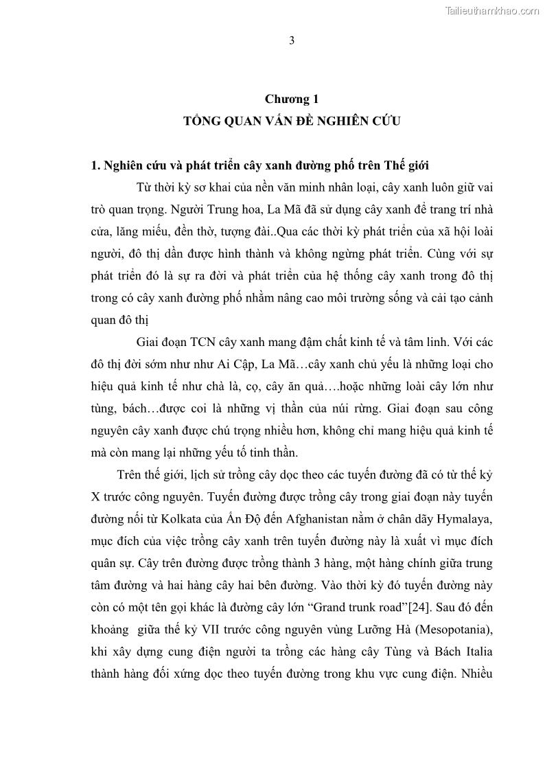 Luận văn thạc sĩ khoa học lâm nghiệp Đánh giá hiện trạng và đề xuất giải pháp phát triển cây đường phố cho thành phố Thái Bình - 1 Trang 12