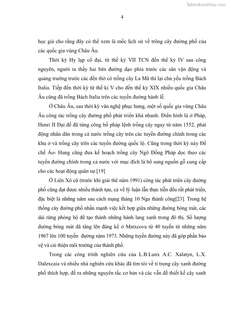 Luận văn thạc sĩ khoa học lâm nghiệp Đánh giá hiện trạng và đề xuất giải pháp phát triển cây đường phố cho thành phố Thái Bình - 2 Trang 13