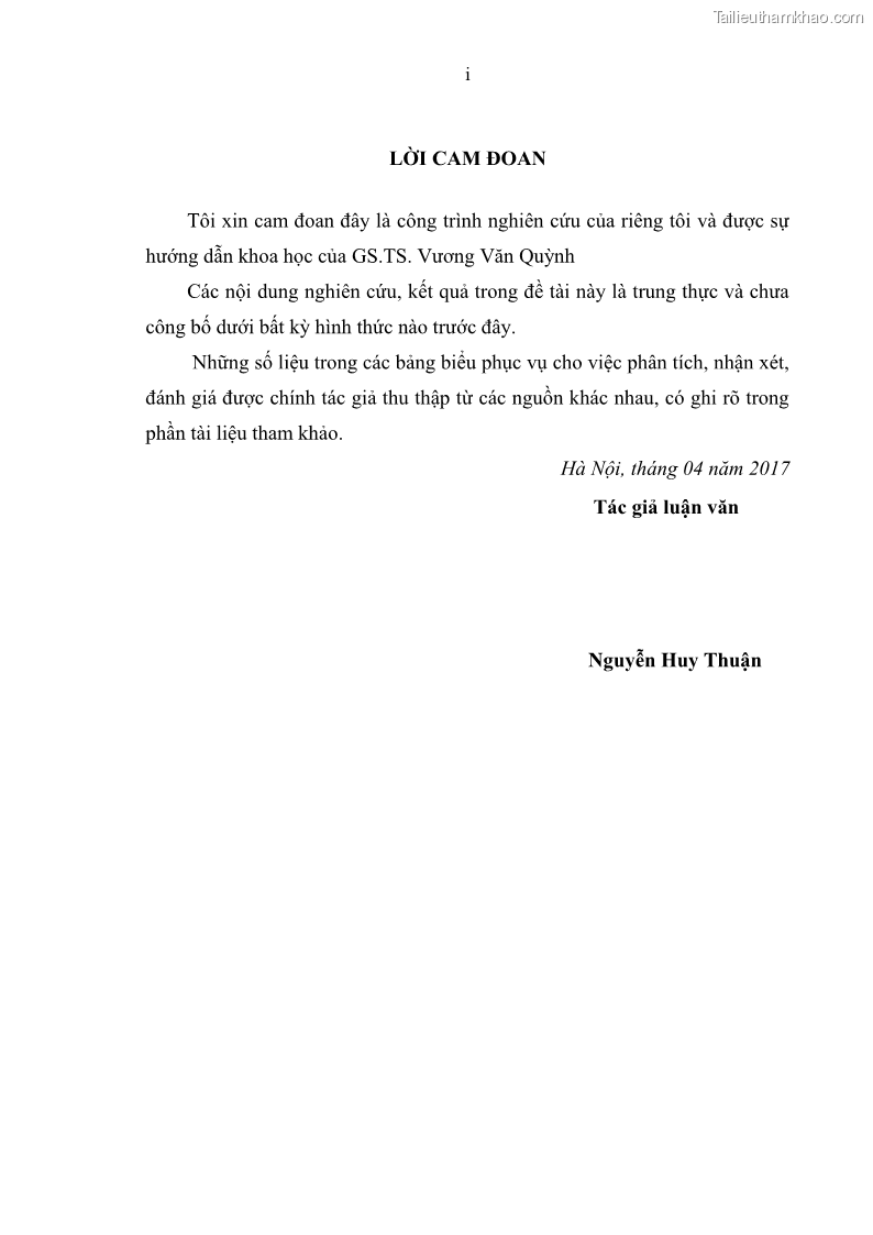 Luận văn thạc sĩ khoa học lâm nghiệp Đánh giá hiệu quả Chính sách chi trả dịch vụ môi trường rừng đến công tác quản lý bảo vệ rừng, cải thiện đời sống người dân Lưu vực Nhà máy thủy điện Cửa Đạt trên địa bàn tỉnh Thanh Hóa, giai đoạn từ 2012- 2016 - 1 Trang 1