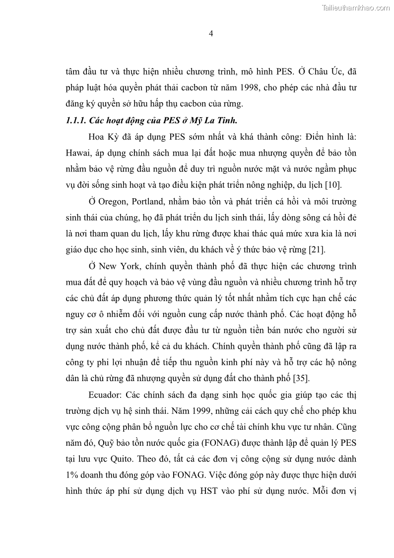 Luận văn thạc sĩ khoa học lâm nghiệp Đánh giá hiệu quả Chính sách chi trả dịch vụ môi trường rừng đến công tác quản lý bảo vệ rừng, cải thiện đời sống người dân Lưu vực Nhà máy thủy điện Cửa Đạt trên địa bàn tỉnh Thanh Hóa, giai đoạn từ 2012- 2016 - 1 Trang 12