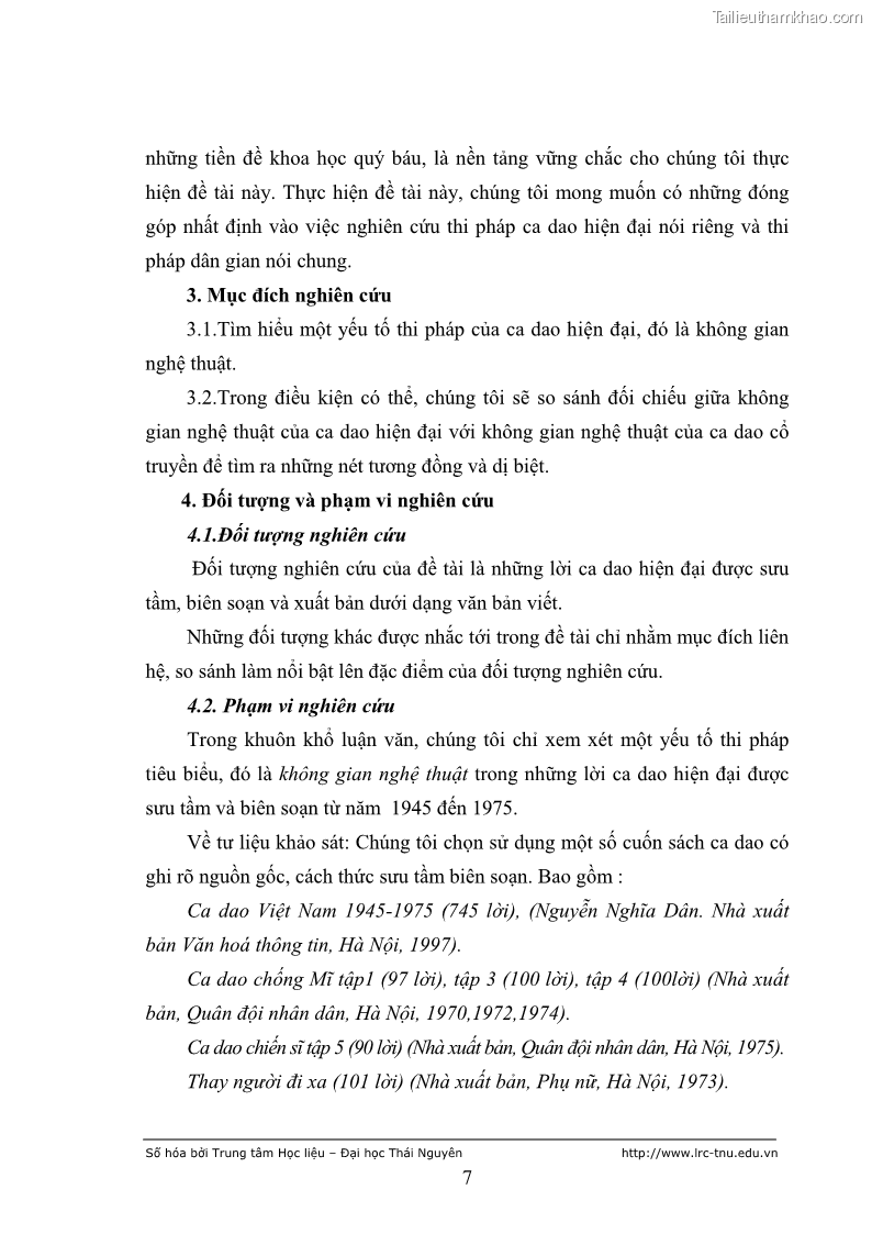 Luận văn thạc sĩ khoa học ngữ văn Không gian nghệ thuật trong ca dao hiện đại - 1 Trang 11