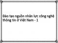 Đào tạo nguồn nhân lực công nghệ thông tin ở Việt Nam - 1