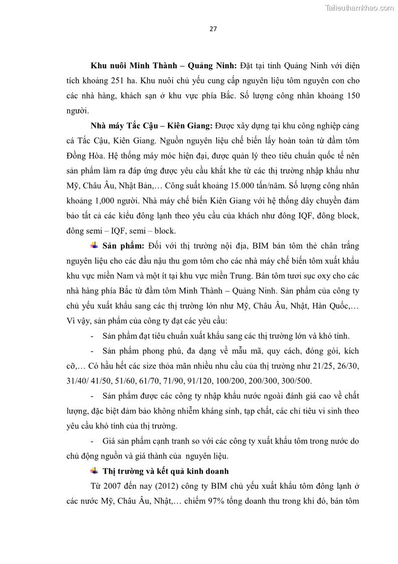 Luận văn thạc sĩ kinh tế Chiến lược Marketing cho sản phẩm tôm đông lạnh của công ty cổ phần thực phẩm BIM tại thị trường nội địa đến năm 2020 - 4 Trang 37