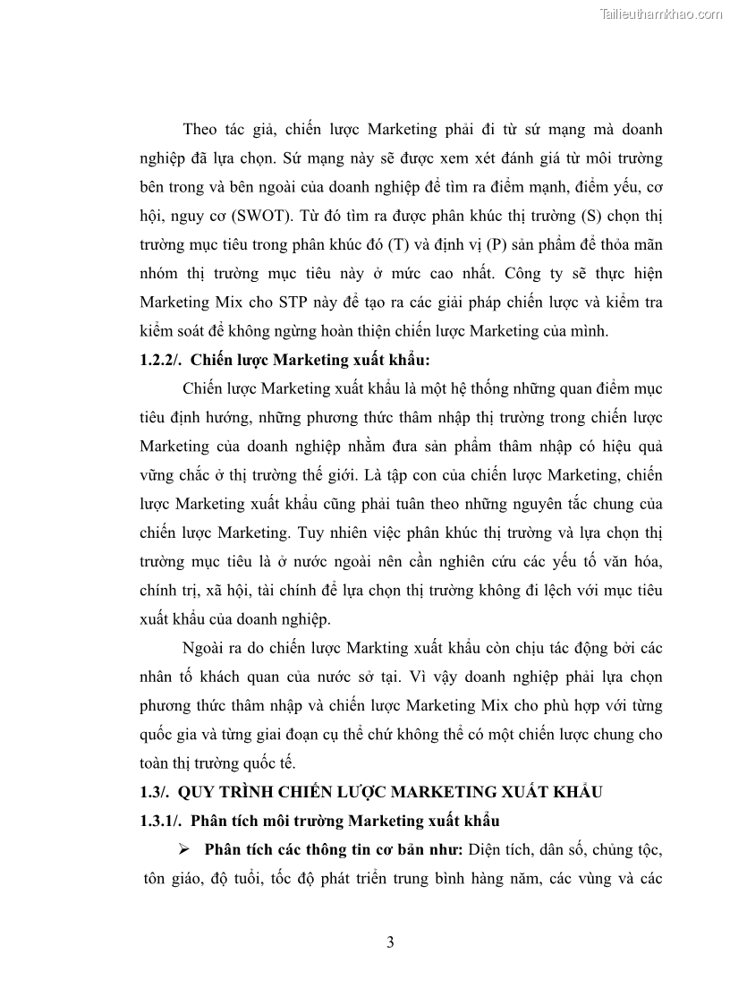 Luận văn thạc sĩ kinh tế Chiến lược Marketing xuất khẩu thủy sản của tổng Công ty thủy sản Việt Nam vào thị trường Hoa Kỳ giai đoạn 2010-2015 - 2 Trang 13