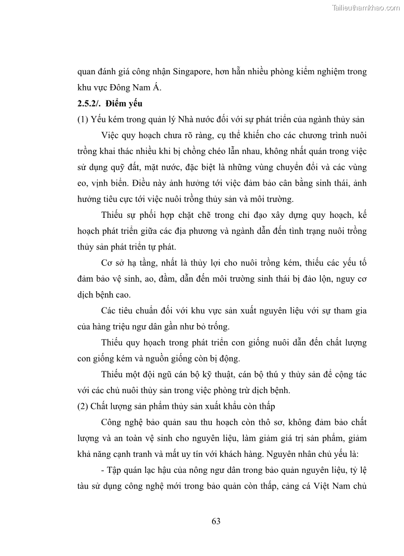 Luận văn thạc sĩ kinh tế Chiến lược Marketing xuất khẩu thủy sản của tổng Công ty thủy sản Việt Nam vào thị trường Hoa Kỳ giai đoạn 2010-2015 - 7 Trang 73