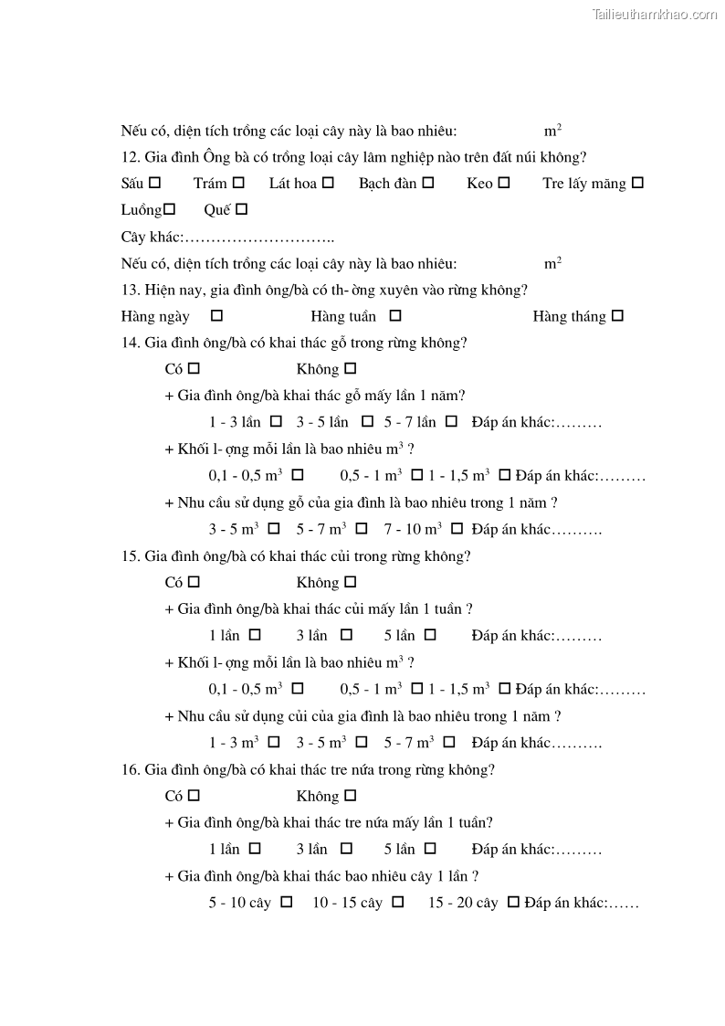 Luận văn thạc sĩ khoa học lâm nghiệp Nghiên cứu đề xuất quy hoạch sử dụng đất xã Trung Lý, huyện Mường Lát, tỉnh Thanh Hóa, giai đoạn 2013 - 2020 - 13 Trang 145