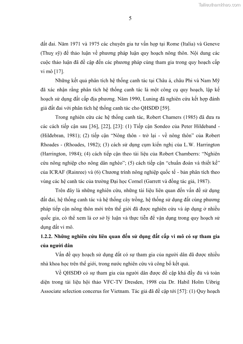 Luận văn thạc sĩ khoa học lâm nghiệp Nghiên cứu đề xuất quy hoạch sử dụng đất xã Trung Lý, huyện Mường Lát, tỉnh Thanh Hóa, giai đoạn 2013 - 2020 - 2 Trang 13