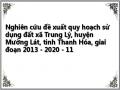 Quy Hoạch Sử Dụng Đất Xã Trung Lý, Giai Đoạn 2013 - 2020