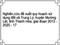 Nghiên cứu đề xuất quy hoạch sử dụng đất xã Trung Lý, huyện Mường Lát, tỉnh Thanh Hóa, giai đoạn 2013 - 2020 - 17
