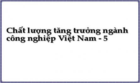 Thực Trạng Tăng Trưởng Ngành Công Nghiệp Việt Nam Giai Đoạn (1991 - 2005)