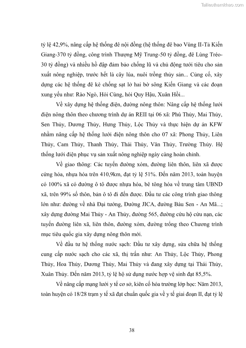 Luận văn thạc sĩ kinh tế chính trị Chính sách an sinh xã hội đối với hộ nghèo trên địa bàn huyện Lệ Thủy, tỉnh Quảng Bình - 5 Trang 49