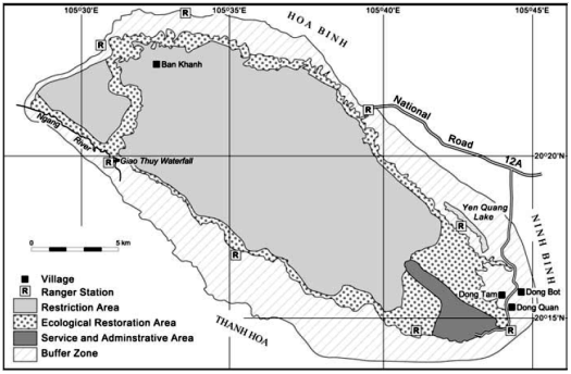 Hình 3 1 Bản đồ Vườn quốc gia Cúc phương 3 1 2 Địa hình Cúc Phương nằm ở 10