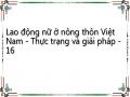 Lao động nữ ở nông thôn Việt Nam - Thực trạng và giải pháp - 16