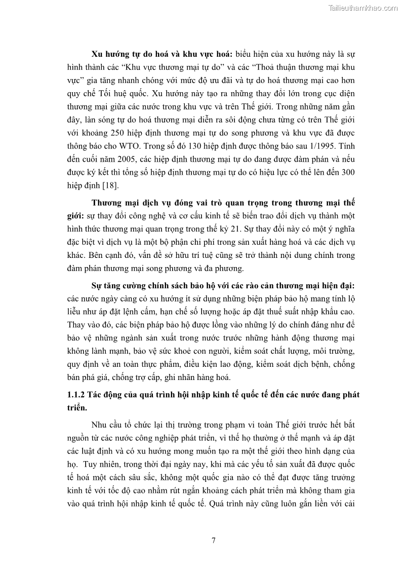Luận văn thạc sĩ khoa học kinh tế Môi trường sinh thái trong quá trình hội nhập kinh tế quốc tế ở Việt Nam - 1 Trang 10