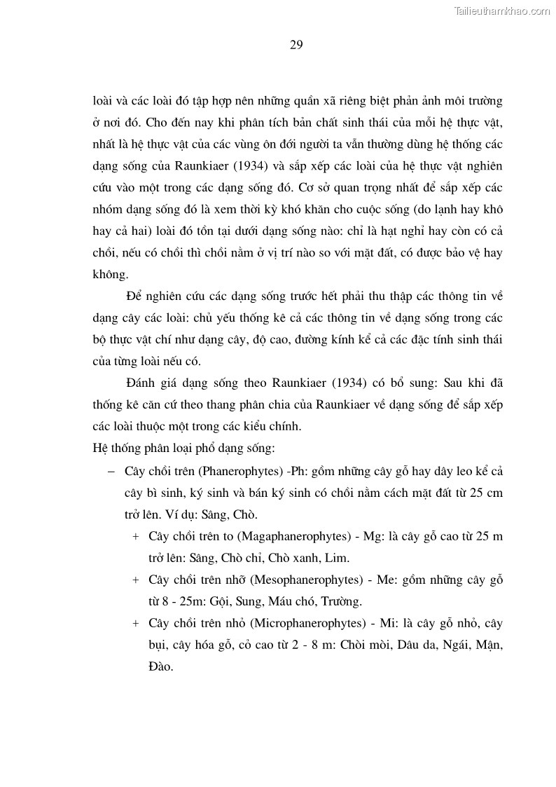 Luận văn thạc sĩ khoa học lâm nghiệp Đa dạng hệ thực vật khu bảo tồn thiên nhiên Đakrông, Quảng Trị - 4 Trang 37
