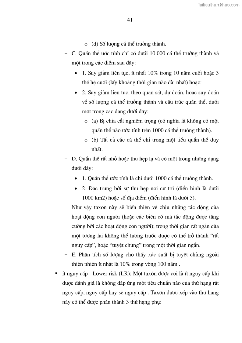Luận văn thạc sĩ khoa học lâm nghiệp Đa dạng hệ thực vật khu bảo tồn thiên nhiên Đakrông, Quảng Trị - 5 Trang 49