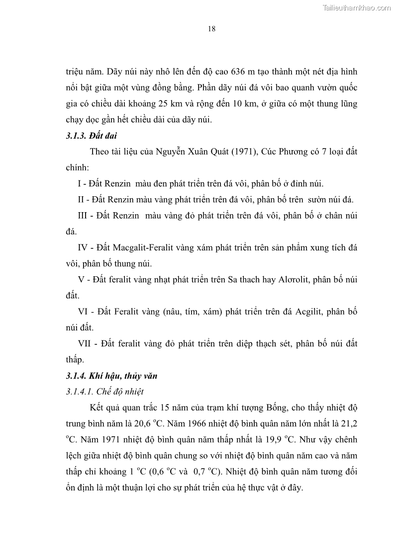 Luận văn thạc sĩ khoa học lâm nghiệp Đặc điểm cấu trúc loài cây gỗ trên hai trạng thái rừng nguyên sinh và thứ sinh ở VQG Cúc Phương, Ninh Bình - 3 Trang 25