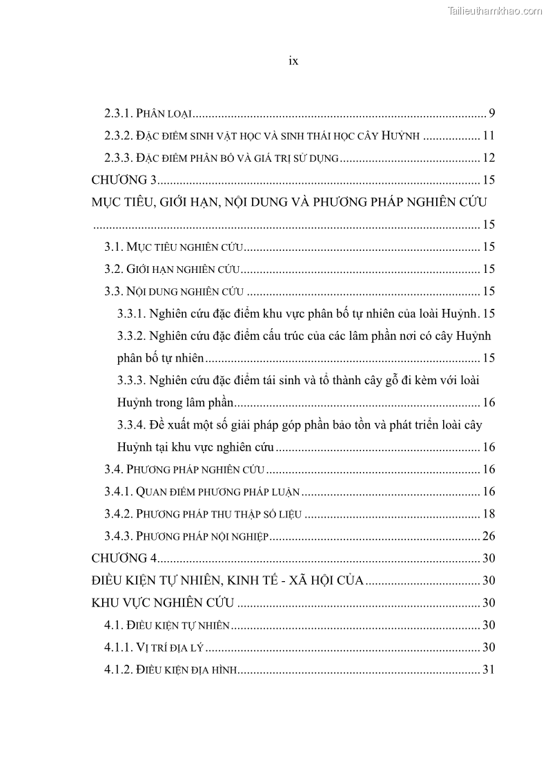 Luận văn thạc sĩ khoa học lâm nghiệp Đặc điểm lâm học của loài cây Huỷnh Heritiera javanica Blume Kosterm. phân bố tự nhiên tại Khu Bảo tồn thiên nhiên – Văn hóa Đồng Nai, tỉnh Đồng Nai - 2 Trang 13