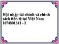 Hội nhập tài chính và chính sách tiền tệ tại Việt Nam 1674801841 - 2