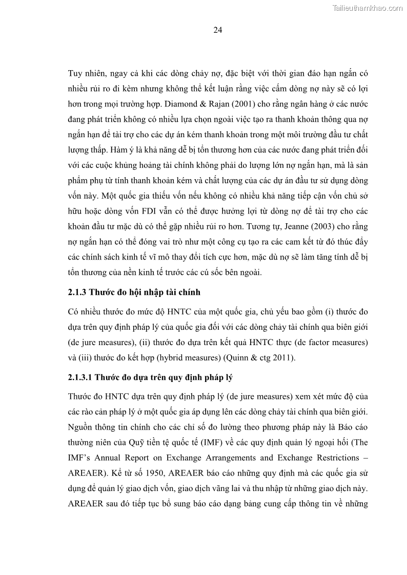 Luận án tiến sĩ Hội nhập tài chính và chính sách tiền tệ tại Việt Nam 1674801841 - 4 Trang 37