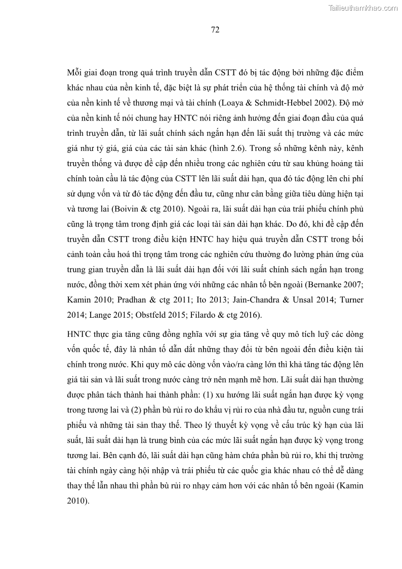 Luận án tiến sĩ Hội nhập tài chính và chính sách tiền tệ tại Việt Nam 1674801841 - 8 Trang 85