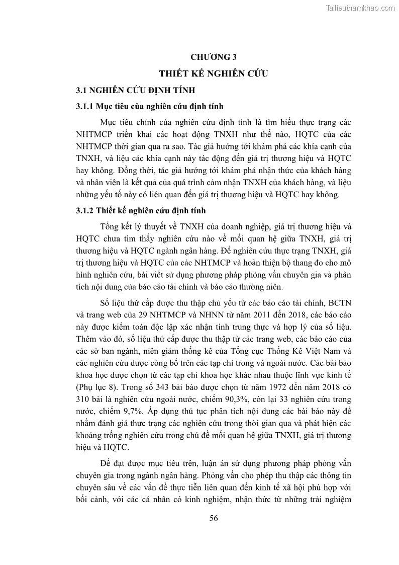Luận án tiến sĩ kinh tế Nghiên cứu mối quan hệ giữa trách nhiệm xã hội, giá trị thương hiệu và hiệu quả tài chính của các ngân hàng thương mại cổ phần tại đồng bằng sông Cửu Long - 7 Trang 73